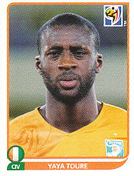 Yaya Toure Cote D'Ivoire samolepka Panini World Cup 2010 #534